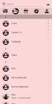 SMS Theme Ribbon Pink messages android App screenshot 4